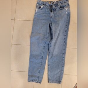 Zara Light Blue Straight Leg Jeans